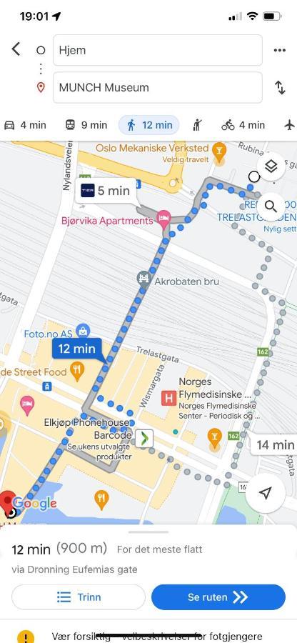 Floor Center Flat With Free Parking * Oslo